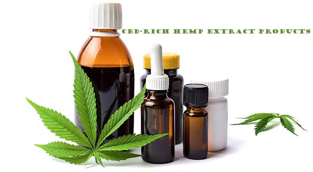 CBD-rich hemp extract products