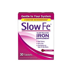 Slow Fe Iron Supplement For Iron Deficiency Slow Release Tablets, 45 Mg, 30 Ct